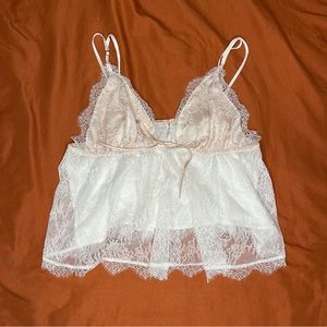 Silk lingerie top